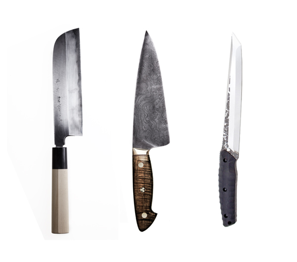 Custom Japanese Hocho, Kramer Knife, Kiku Tanto