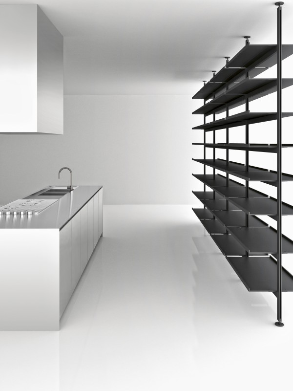 Aprile kitchen in stainless steel_high
